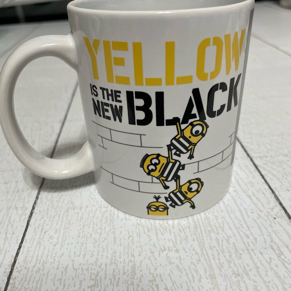 Despicable Me Minions "Yellow Is the New Black" Mug